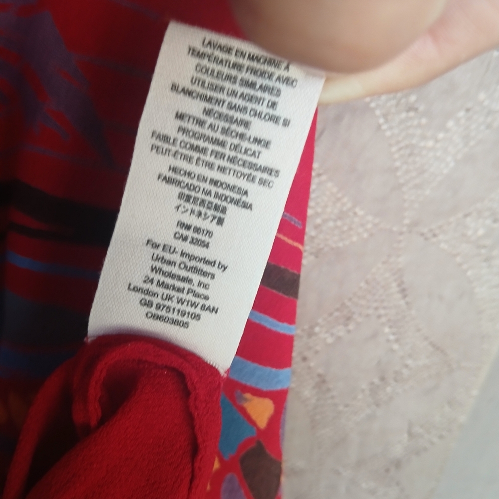 💎 Free People Women's Top Beneath The Sea Dolman Sleeve Sheer Boho - Picture 9 of 12